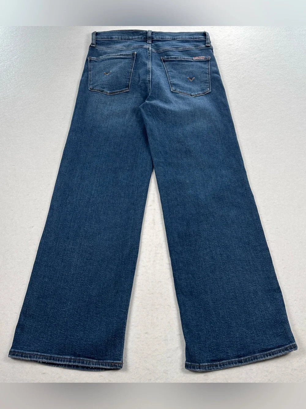 HUDSON Jeans Rosalie Wide Leg Womens 27 Blue Callisto Mid Rise Dark Denim Wash